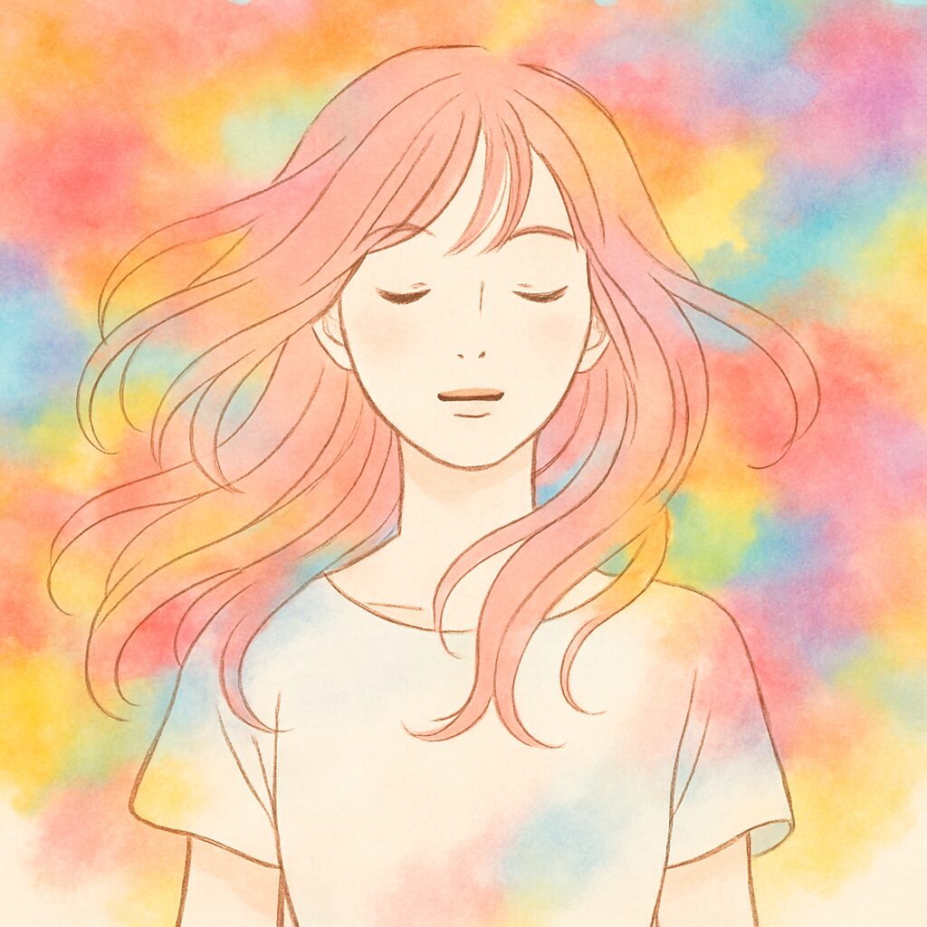 失恋して色が変わる女性