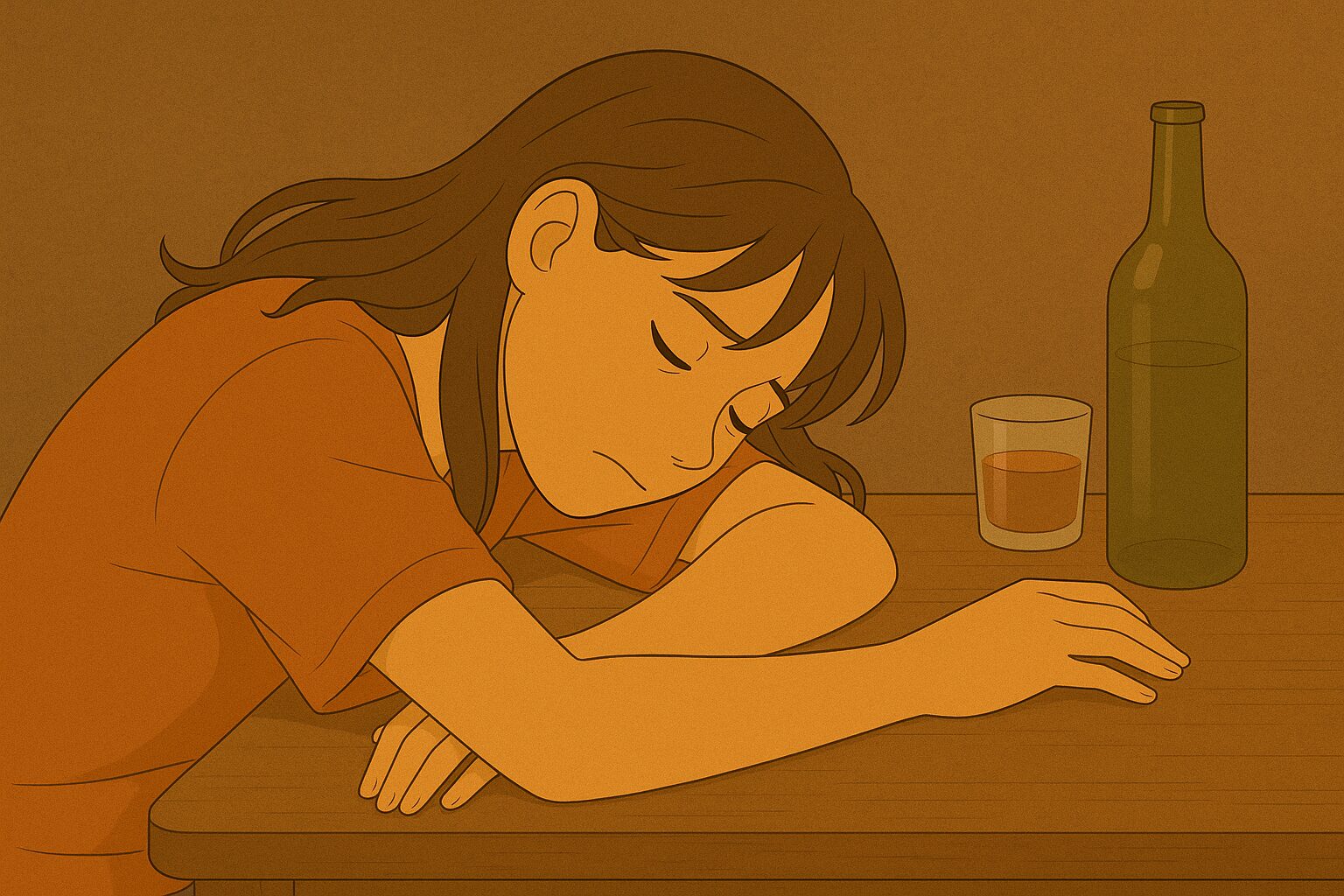 お酒に酔った女性