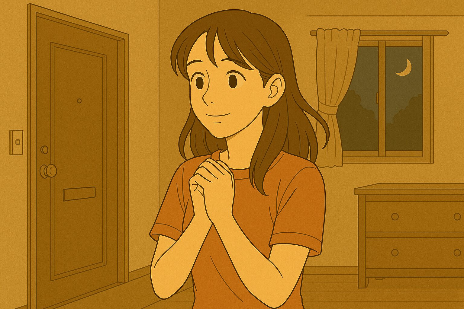 お泊りデートにドキドキする女性