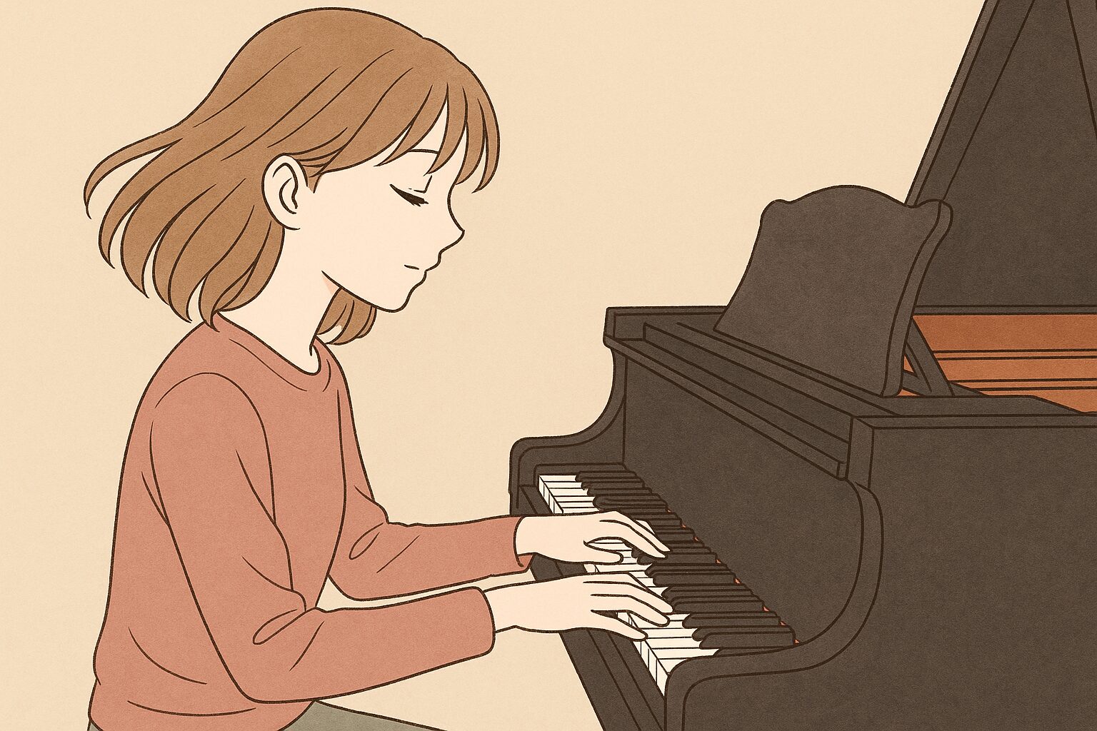 好きな人に彼女がいたけどピアノ弾く女子