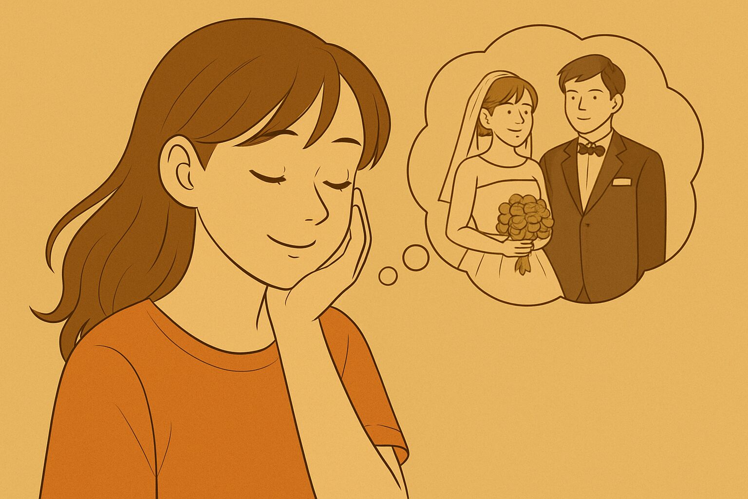 結婚にあこがれる女性